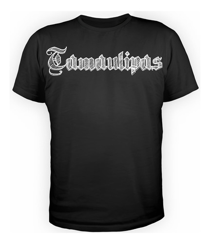 Playera Tamaulipas - Camiseta Negra Golfo