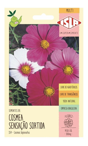 Kit De Sementes De Flores - Cosmea + Vinca + Onze Horas