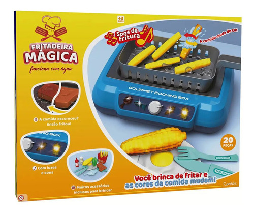 Fritadeira Magica Infantil Som E Luz - 7960 - Candide