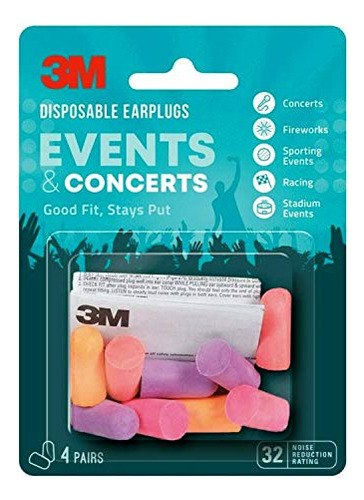 Tapones Para Oídos - 3m Disposable Earplugs, Hearing Protect