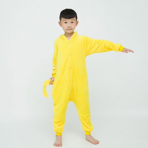 Pijama De Franela Con Dibujos Animados De Pikachu De Kigurum