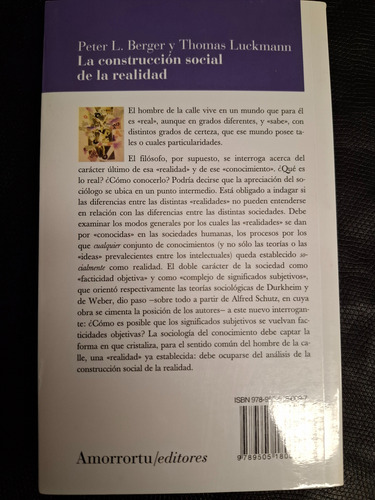 La Construcción Social De La Realidad P. Berger Y T Luckmann