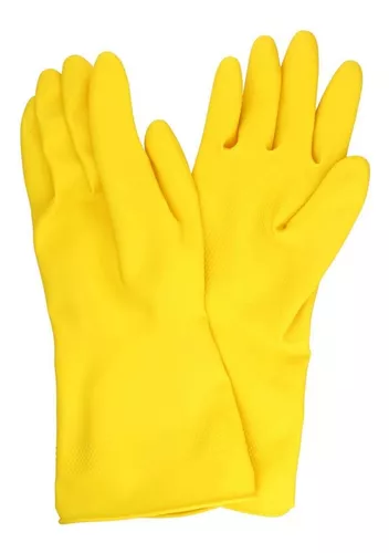 Guante Domestico Amarillo Estrella Talla 8 Un 