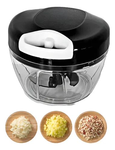 Mini Processador E Triturador De Alimentos Alho Cebola 500ml