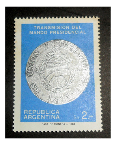 Transmisión Del Mando Presidencial 1983 Estampilla Mint