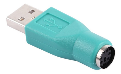 color verde PS/2 a USB Adaptador USB A a Mini DIN6 hembra ILS 