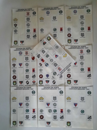 Adesivo Decalque Futebol 2003 10 Cartelas Incompletas 72 (Usado)