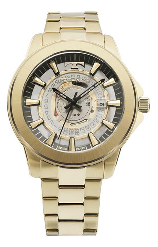 Relógio Masculino Technos Classic Suiço F06111aa/4w Dourado