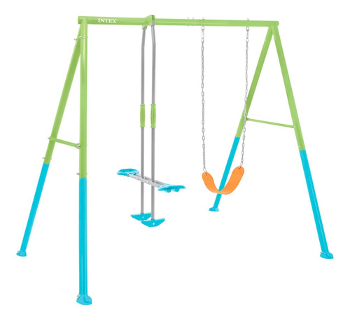 Parque Columpio D Metal C Balancin Doble P Niños 3a10 Intex