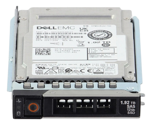 Ssd Dell 1.92tb 12gbps Sas 2.5 Kpm6xrug1t92 4cn85 04cn85 R240 R360 R440 R540 R640 R6415 R740 R740xd R740xd2 R7415 R7425 R840 R940 R250 R350 @ Cinza