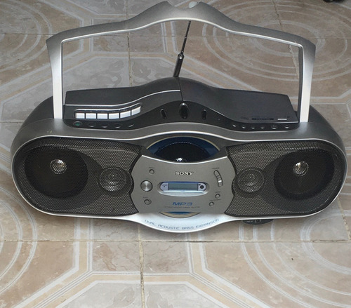 Grabadora Sony Cfd-f17cp (para Reparar O Refacciones) Azul Y Plata (Usado)