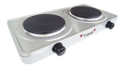 Fogão cooktop elétrica Safanelli Portátil FP1009 prateado 220V