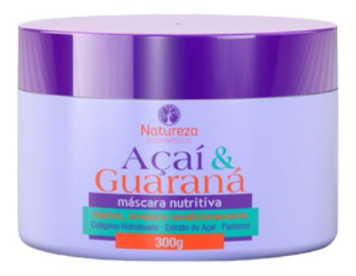 Máscara Nutritiva Açaí E Guaraná 300g Natureza Cosméticos