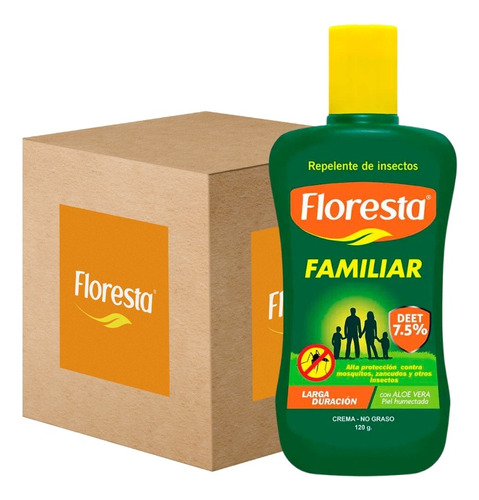 Repelente Familiar Floresta 120 Gr Caja X 144 Frascos Crema