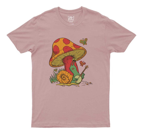 Polera Niño Estampada Dtf 973 Caracol Tocando Banyo