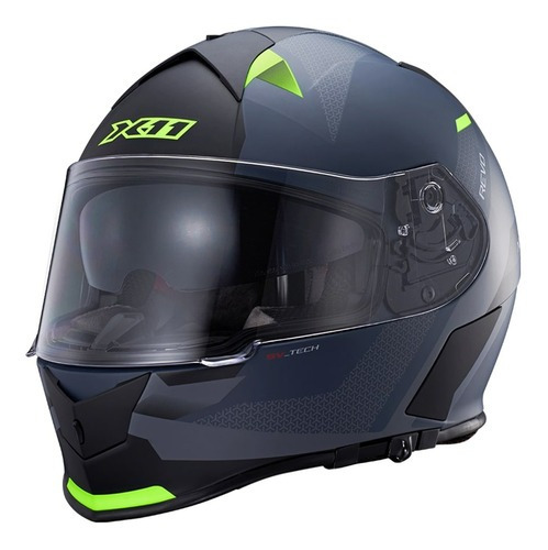 Capacete Esportivo X11 Revo Vision Sv Fosco C/ Óculos Cor Verde Tamanho do capacete 58