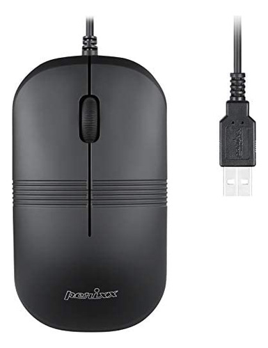 Mouse Perixx 503b Con Cable/negro