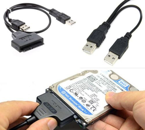 Cable Sata 7+15 Pin 22pin A Usb 2.0 Adaptador Disco Duro 2.5 Pulgadas