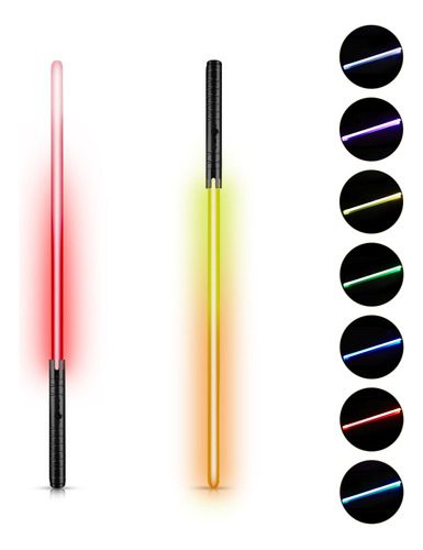 Juguetes Acrílico Star Wars Espadas 70cm Luz Diez Colores *2