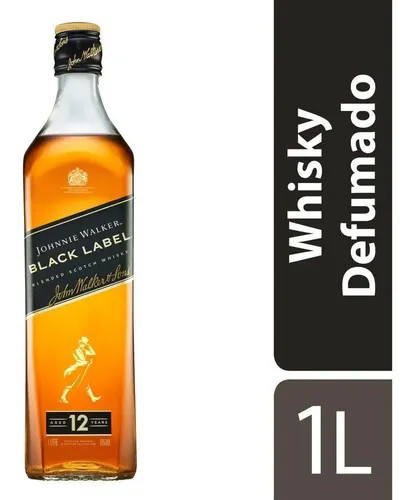 Whisky Johnnie Walker Black Label de 1L | MercadoLivre