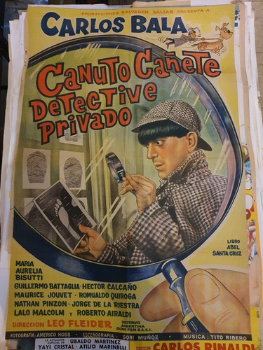 1 Antiguo Afiche De Cine Canuto Canete Carlitos Bala 685