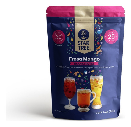 Tisana Frutal Star Tree Sabor Fresa Mango 250g