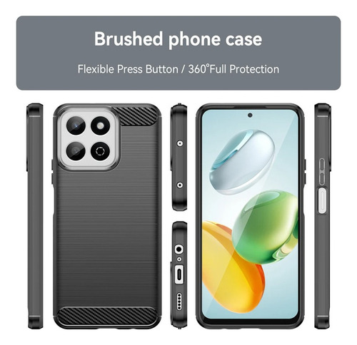 Case For Honor X7c Fibra De Carbono