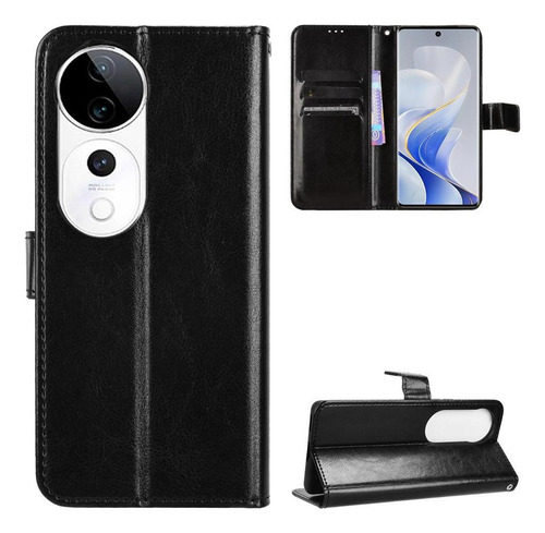 Carcasa For Vivo V40 5g Flip Funda Titular De La Tarjeta