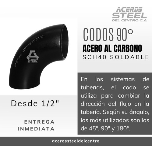Codos De 90° Acero Al Carbono (lr) Sch40 De 2 1/2