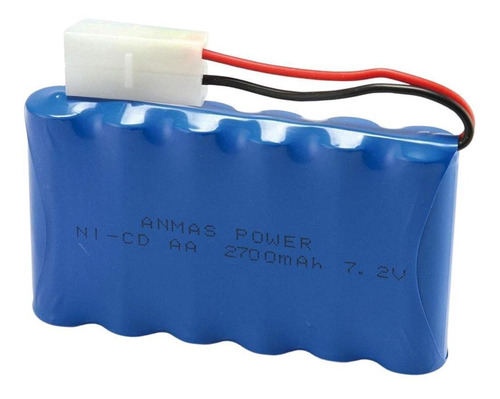 Bateria Para Carrinho 7,2v 2500mah Aa Com Conector Tamyia