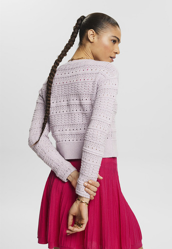 Sweater De Punto Acanalado Mujer Esprit 024ee1i324