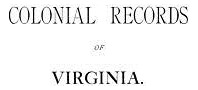 Libro Colonial Records Fo Virginia - Committee Of State L...