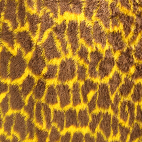 Tela Peluche - Animal Print - Jirafa