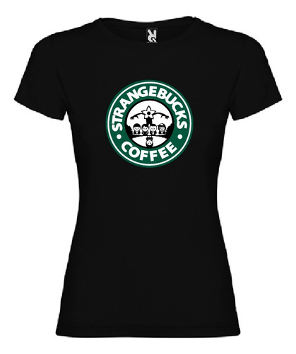 Polera Mujer Estampado Stranger Coffee