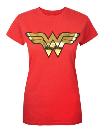 Playera Camiseta Logo Mujer Maravilla Wonder Woman + Regalo |