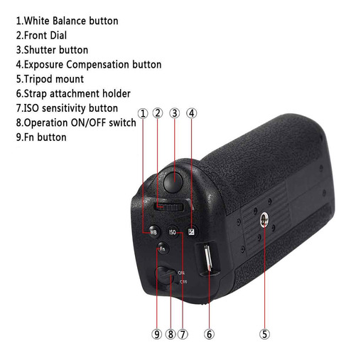 Battery Grip Dmw-bggh5 Para Panasonic Lumix Dmc-gh5 Dmc-gh5s