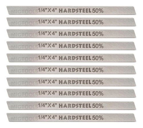 Bits 1/4 X 4 Hardsteel Hss Aço Rápido50% (kit C/ 10unidades)