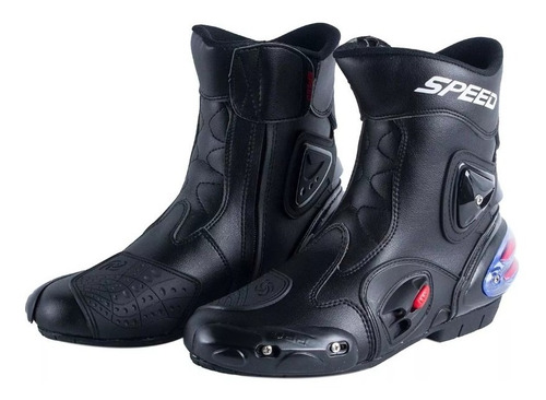 Botas Para Moto Con Caña Media Reforzadas Speed Protecciones