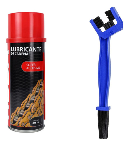 Kit Lubricante Con Cepillo Para Limpieza De Cadena Moto