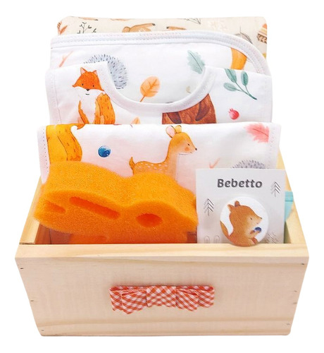 Box Baño Bebé 7 P. Set Regalo Nacimiento, Babyshower