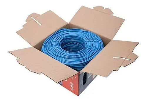Cable De Red Cat5e Azul 24awg Utp - Bobina De Cable Ethernet