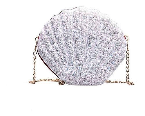 Bolso Concha De Mar Inspirado En Sirenas - Bolsa Escarchada 