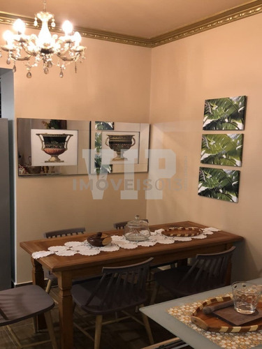 Imagem 8 de 30 de Apartamento A Venda Com 2 Dormitórios Vista Total Para O Mar Na Pompéia Em Santos - Ap00606 - 69853188