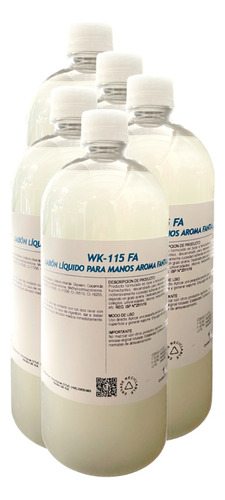 Jabón Liquido Winkler Aroma Fantasía 1 Litro - Pack 5 Unid