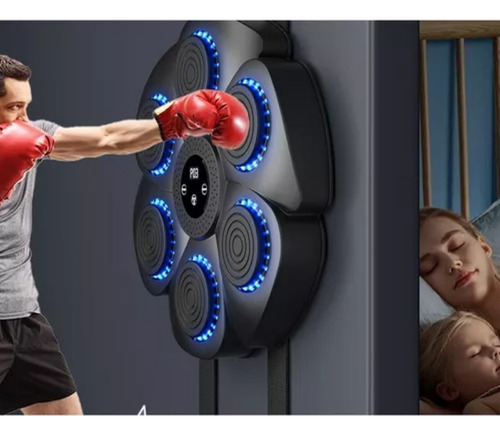 Máquina De Boxeo Musical Bluetooth Inteligente + Guantes