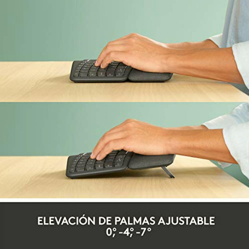 Logitech - Ergo K860 Teclado Inalámbrico Multidispositivo