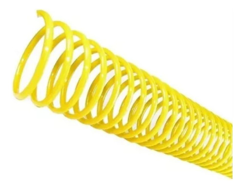 Espiral Para Encadernação Amarelo 29 Mm Para 200 Folhas 35un