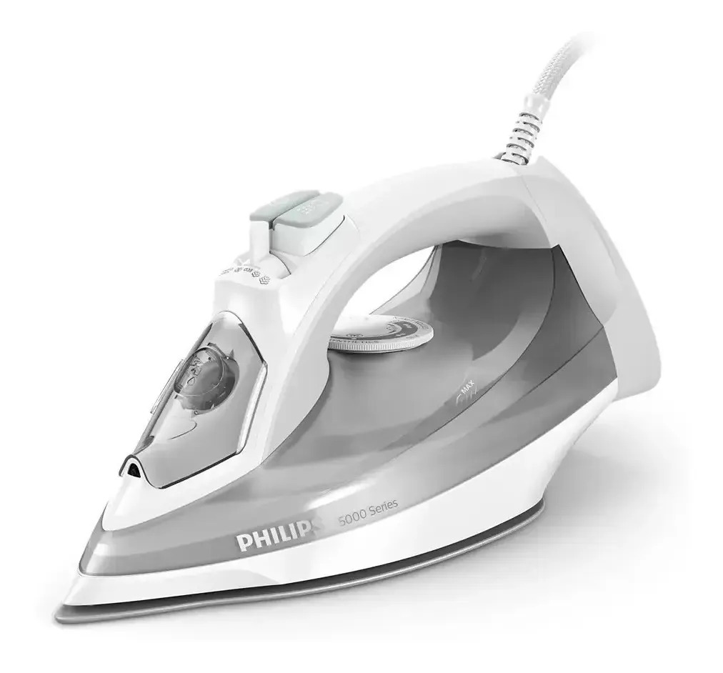 Plancha Philips Dst5010/10 A Vapor 2400w Antiadherente Gris Y Blanco