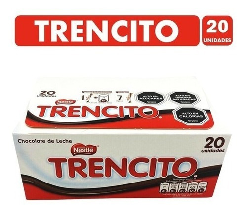 Caja Chocolate Nestlé Trencito 20 Unidades X 14g