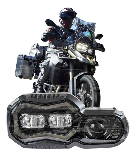 Imagen 1 de 10 de Faro Led Motocicleta Bmw Gs 700 800 Luz De Dia